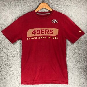 Nike NFL Training San Francisco 49ers Red Graphic T-Shirt Mens Small 1946 SF